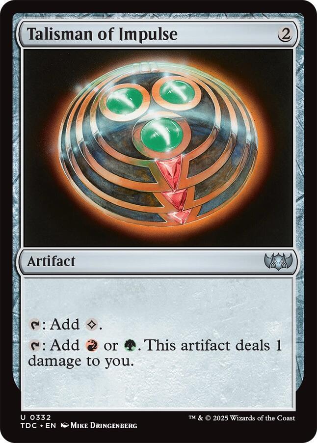 Talisman of Impulse (332) [Tarkir: Dragonstorm Commander]