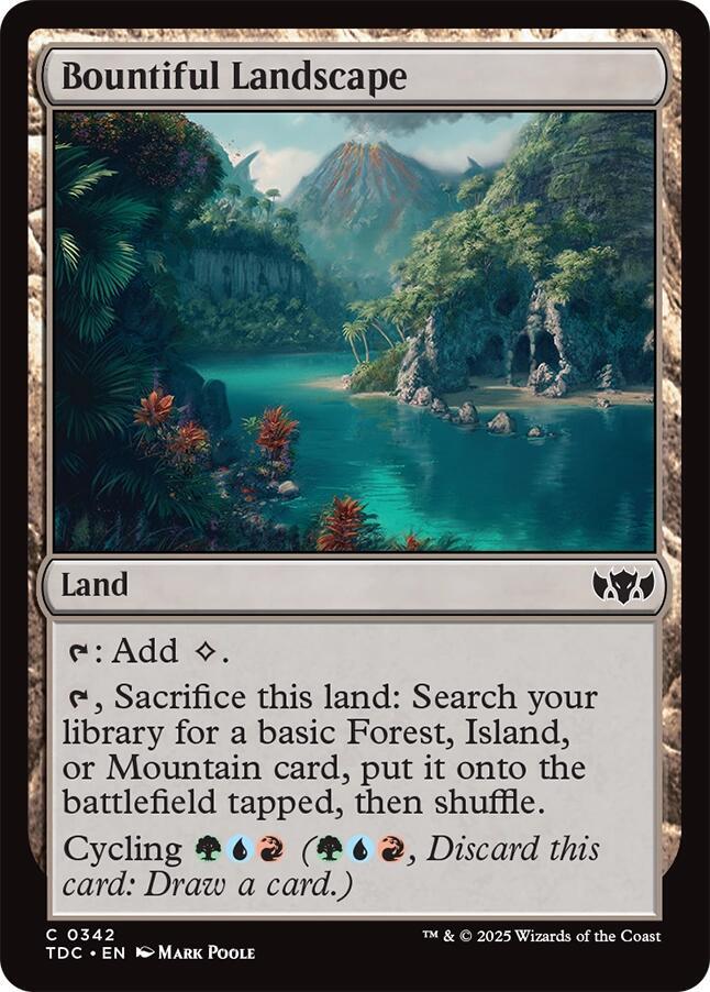 Bountiful Landscape (342) [Tarkir: Dragonstorm Commander]
