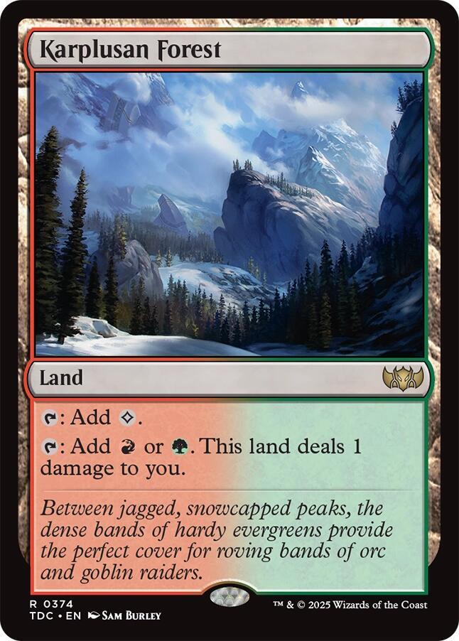 Karplusan Forest (374) [Tarkir: Dragonstorm Commander]