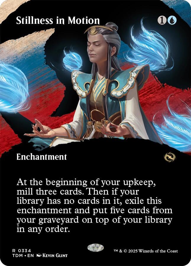 Stillness in Motion (Borderless) (334) [Tarkir: Dragonstorm]