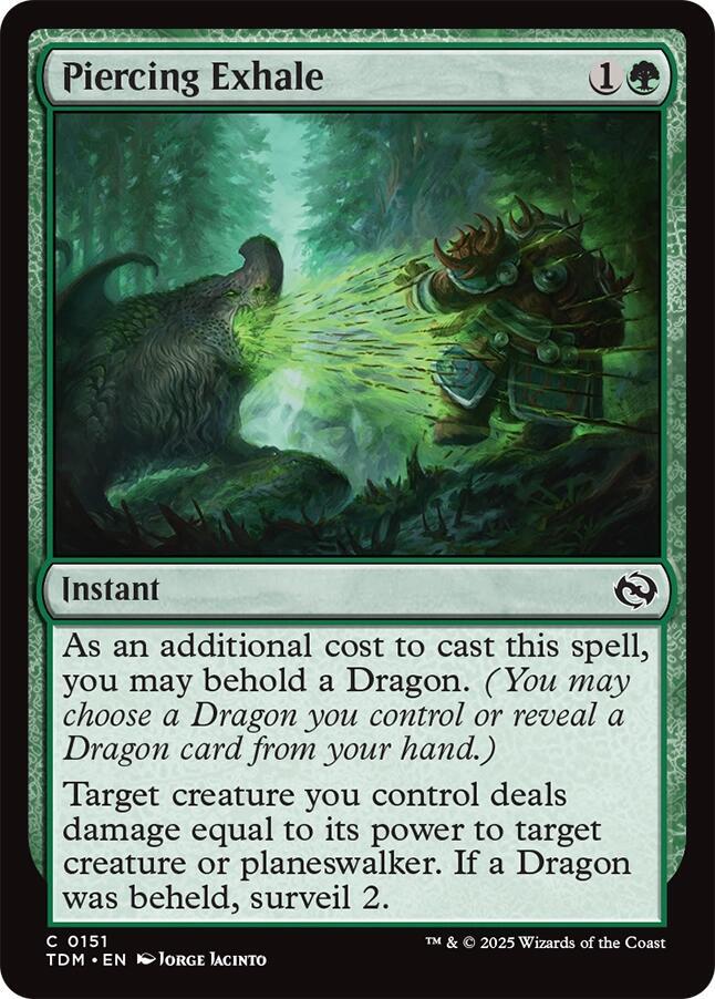 Piercing Exhale (151) [Tarkir: Dragonstorm]