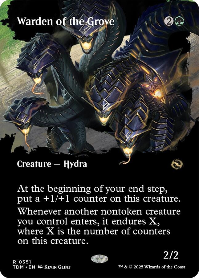 Warden of the Grove (Borderless) (351) [Tarkir: Dragonstorm]