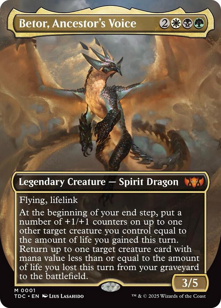 Betor, Ancestor's Voice (Borderless) (1) [Tarkir: Dragonstorm Commander]