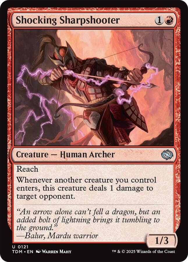 Shocking Sharpshooter (121) [Tarkir: Dragonstorm]