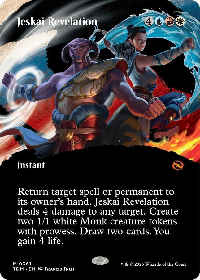 Jeskai Revelation (Borderless) (361) [Tarkir: Dragonstorm]