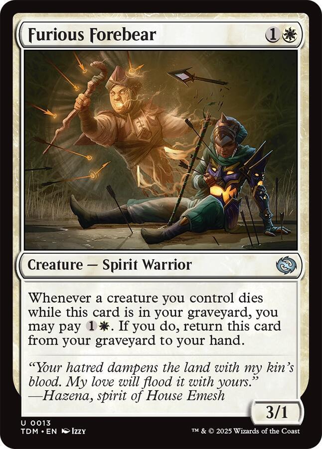 Furious Forebear (13) [Tarkir: Dragonstorm]