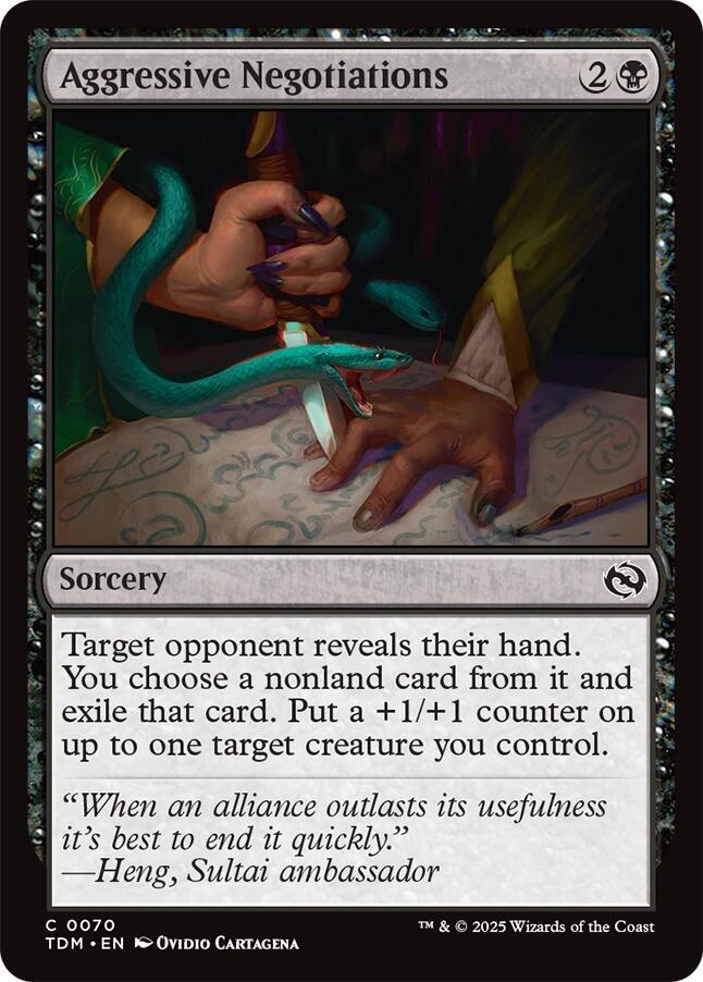 Aggressive Negotiations (70) [Tarkir: Dragonstorm]