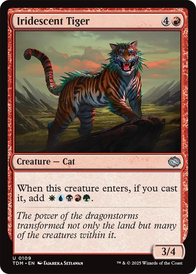 Iridescent Tiger (109) [Tarkir: Dragonstorm]