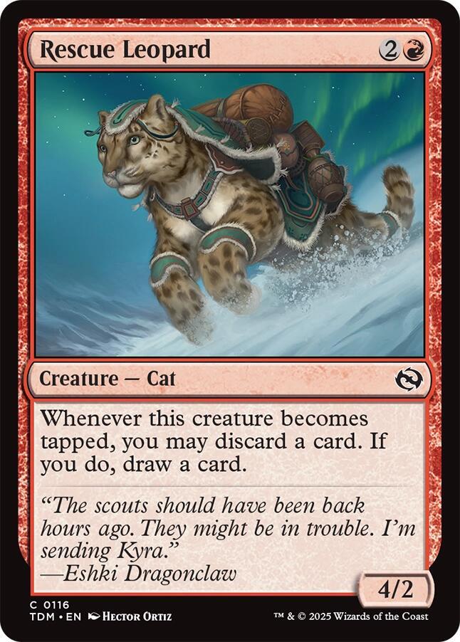 Rescue Leopard (116) [Tarkir: Dragonstorm]