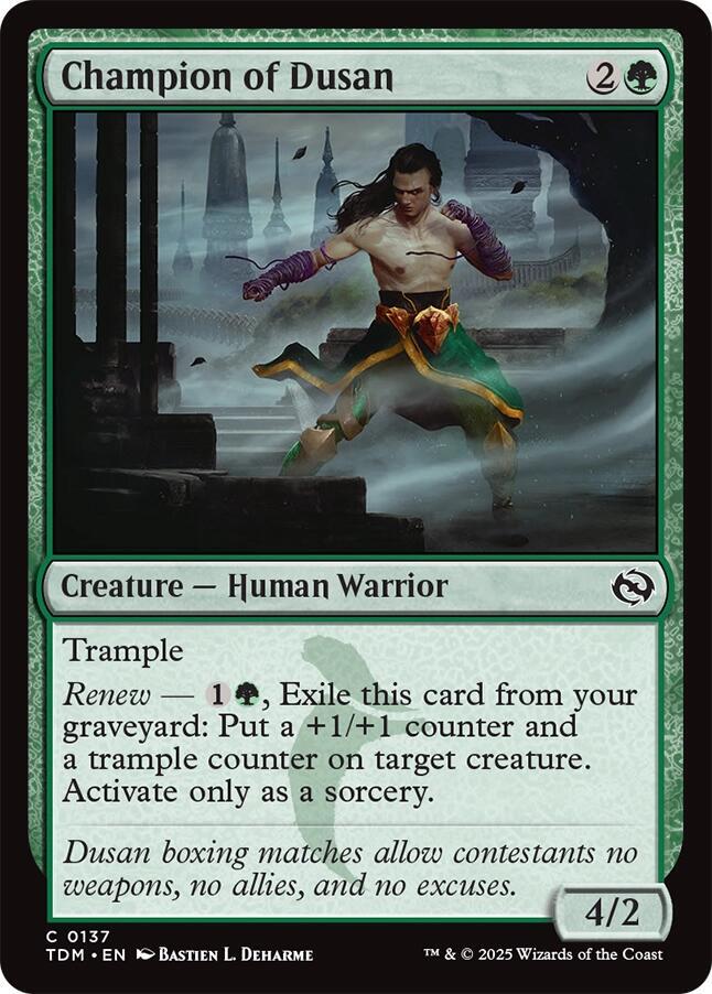 Champion of Dusan (137) [Tarkir: Dragonstorm]