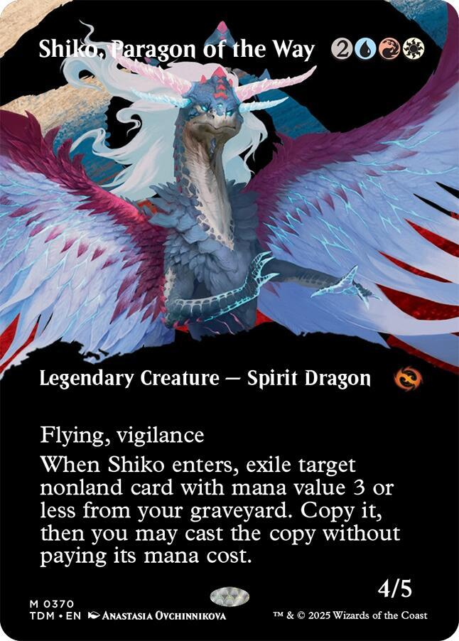 Shiko, Paragon of the Way (Borderless) (370) [Tarkir: Dragonstorm]