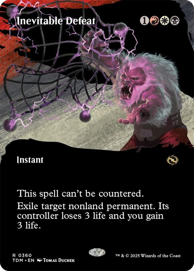 Inevitable Defeat (Borderless) (360) [Tarkir: Dragonstorm]