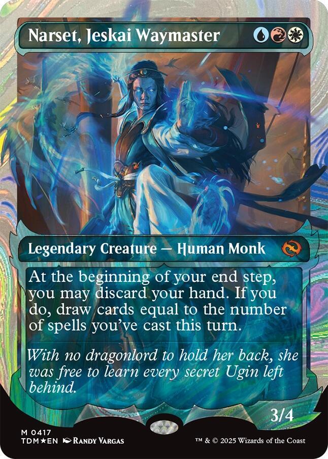 Narset, Jeskai Waymaster (Showcase) (Halo Foil) (417) [Tarkir: Dragonstorm]