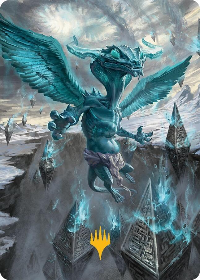 Ugin, Eye of the Storms Art Card (47/54) (Gold-Stamped Planeswalker Symbol) [Tarkir: Dragonstorm Art Series]