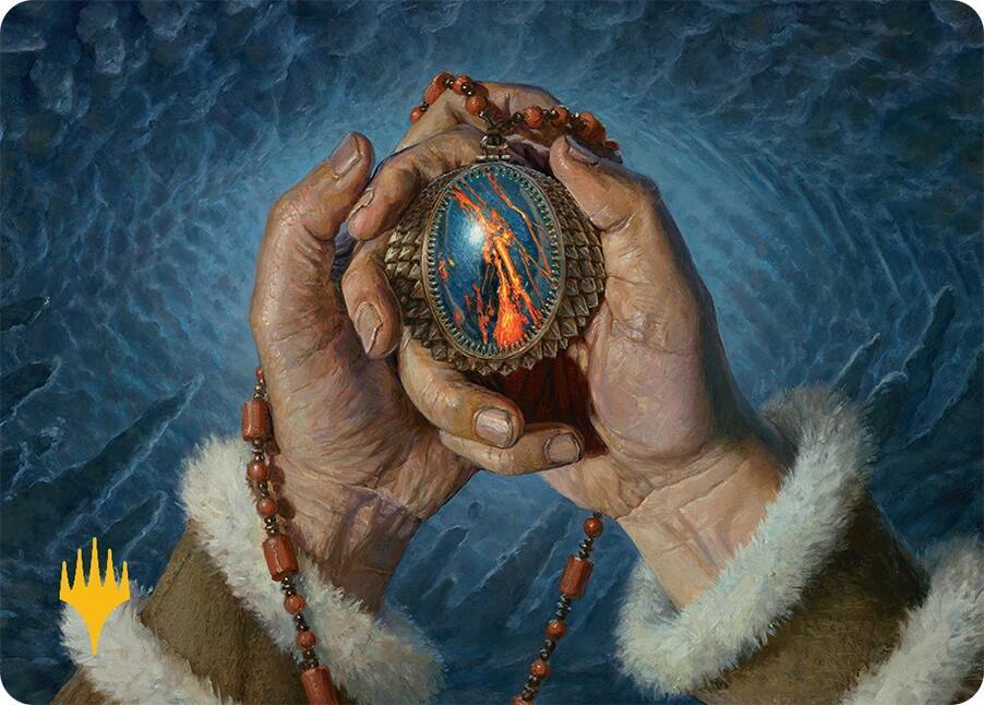 Mox Jasper Art Card (28/54) (Gold-Stamped Planeswalker Symbol) [Tarkir: Dragonstorm Art Series]