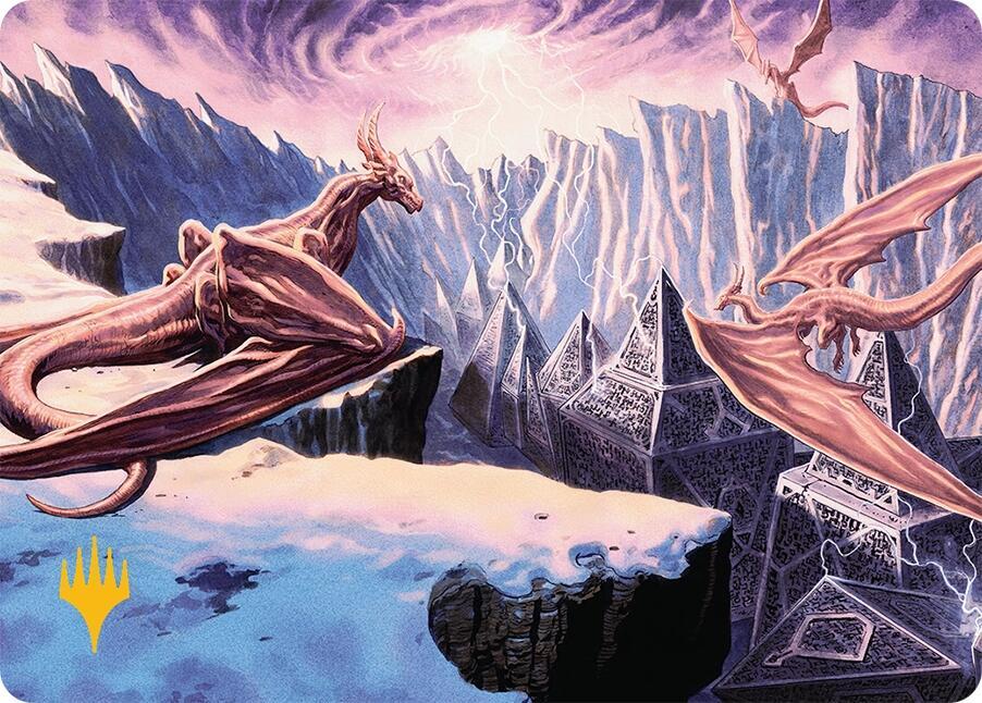 Maelstrom of the Spirit Dragon (42/54) (Gold-Stamped Planeswalker Symbol) [Tarkir: Dragonstorm Art Series]