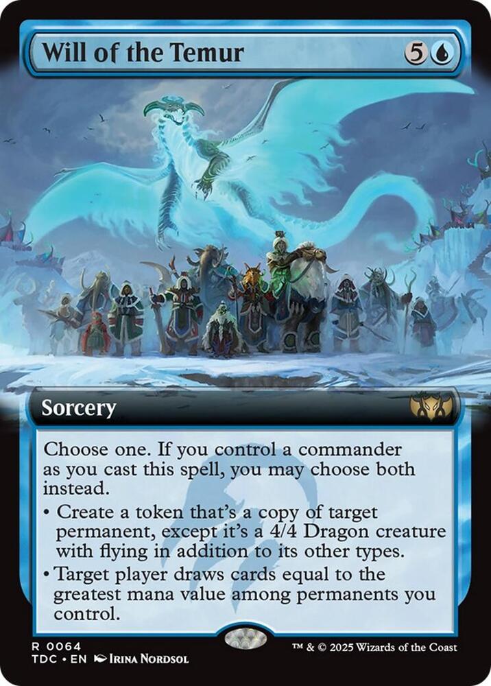 Will of the Temur (Extended Art) (64) [Tarkir: Dragonstorm Commander]