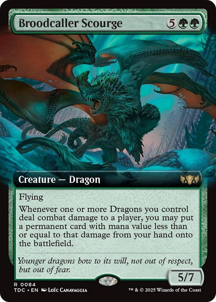 Broodcaller Scourge (Extended Art) (84) [Tarkir: Dragonstorm Commander]