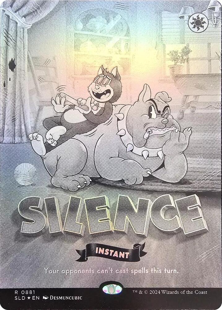 Silence (0881) (Black & White Foil) [Secret Lair Drop]