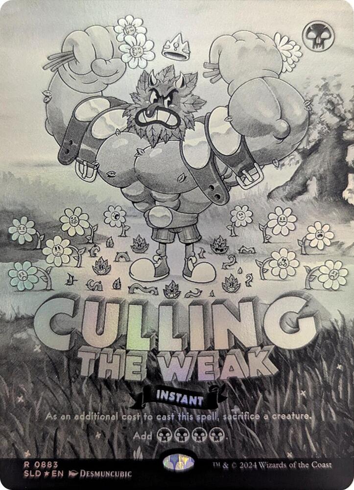 Culling the Weak (Black & White Foil) (883) [Secret Lair Drop]