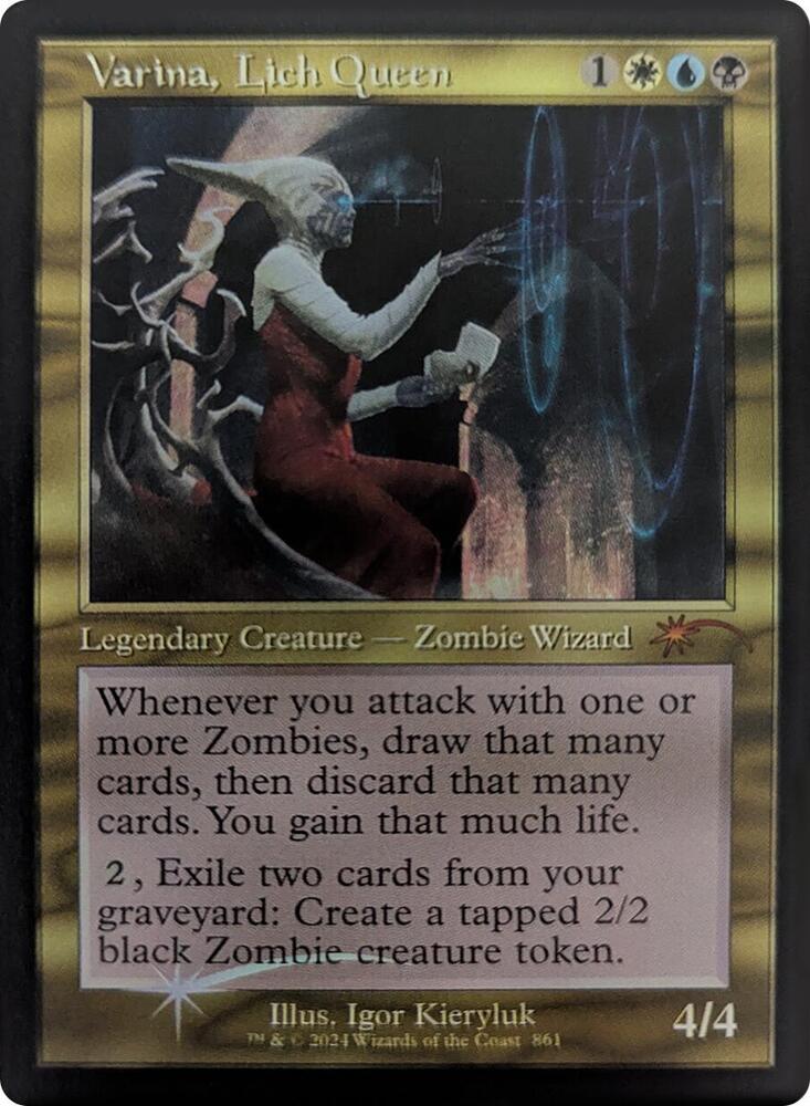 Varina, Lich Queen (Retro Frame) (861) [Secret Lair Drop]