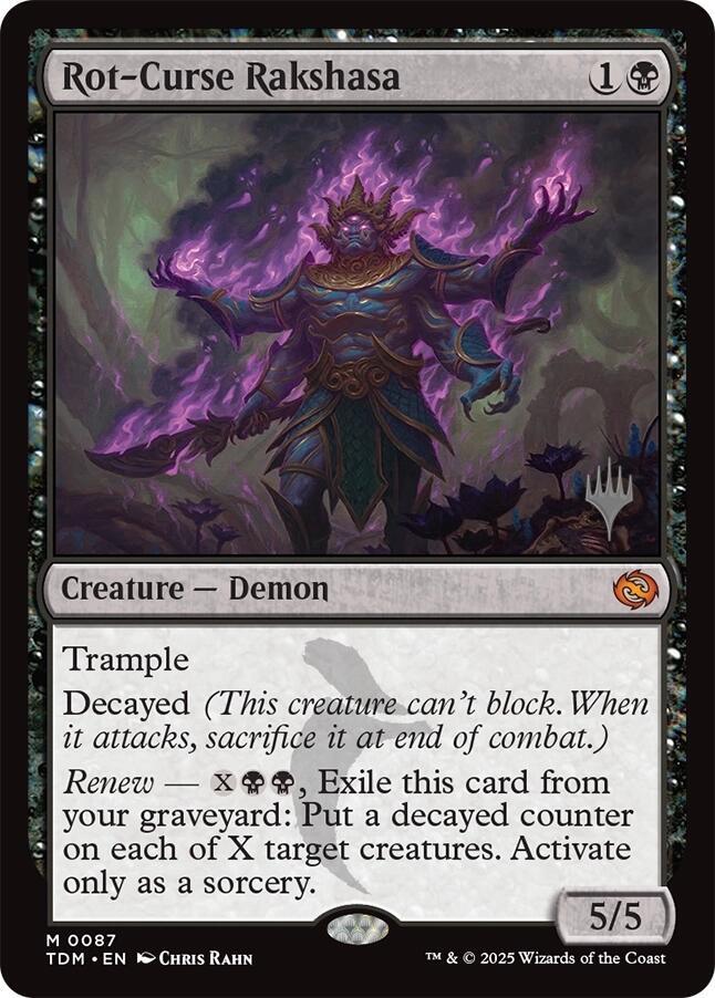 Rot-Curse Rakshasa (87) [Tarkir: Dragonstorm Promos]