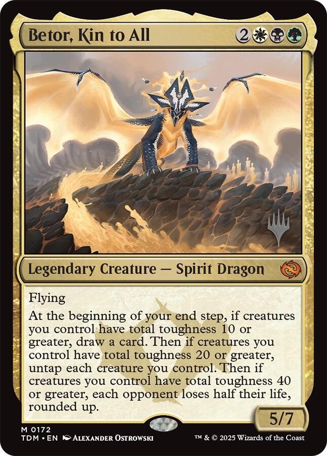 Betor, Kin to All (172) [Tarkir: Dragonstorm Promos]