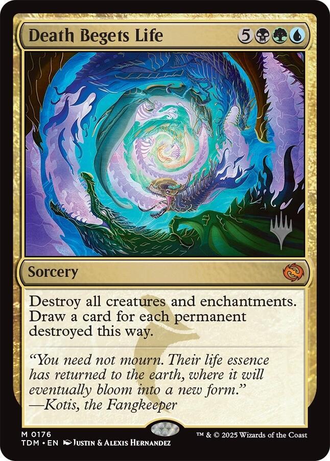 Death Begets Life (176) [Tarkir: Dragonstorm Promos]