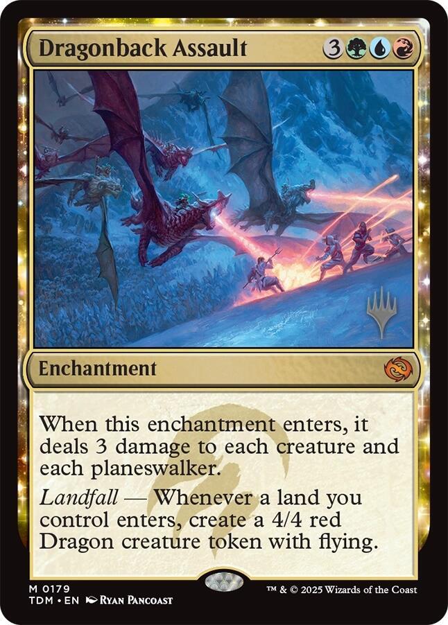 Dragonback Assault (179) [Tarkir: Dragonstorm Promos]
