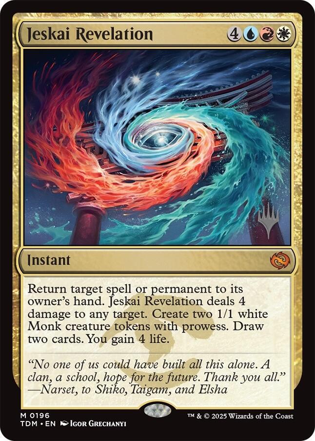 Jeskai Revelation (196) [Tarkir: Dragonstorm Promos]