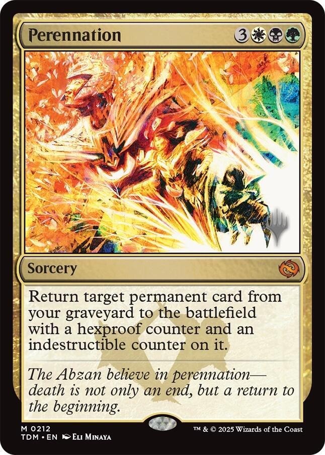 Perennation (212) [Tarkir: Dragonstorm Promos]