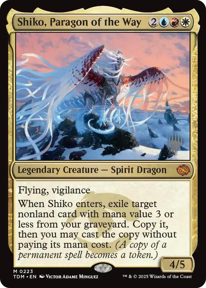 Shiko, Paragon of the Way (223) [Tarkir: Dragonstorm Promos]