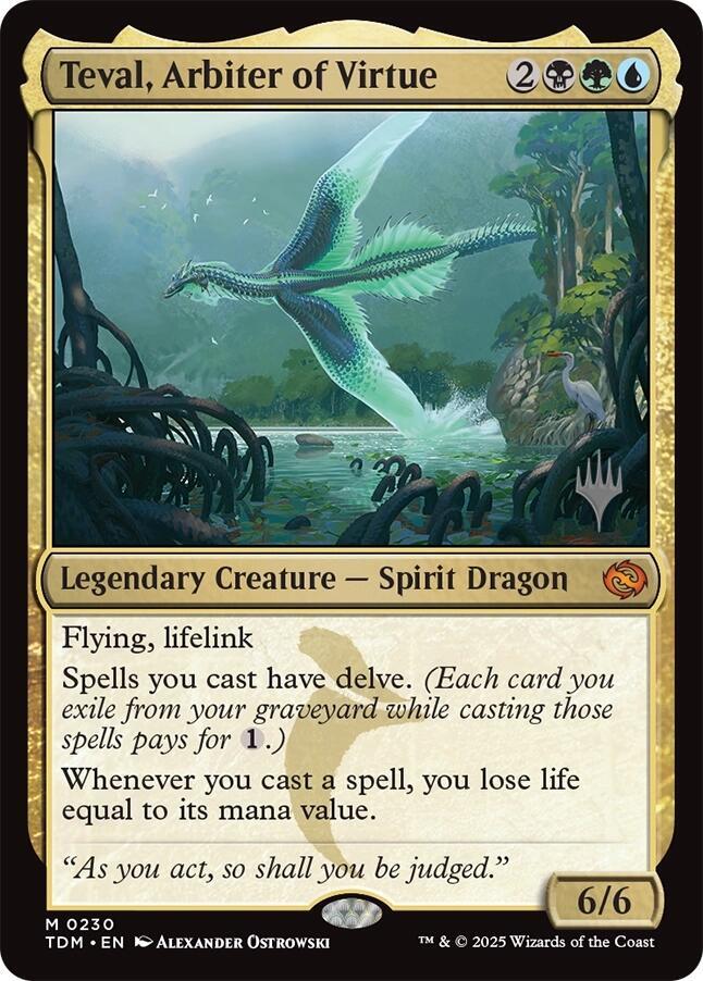 Teval, Arbiter of Virtue (230) [Tarkir: Dragonstorm Promos]