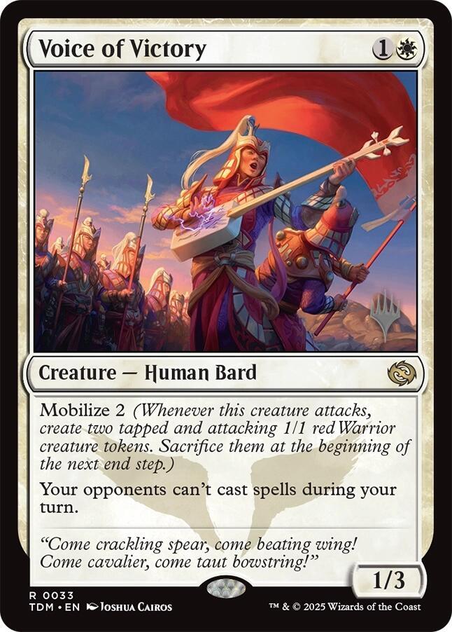 Voice of Victory (33) [Tarkir: Dragonstorm Promos]