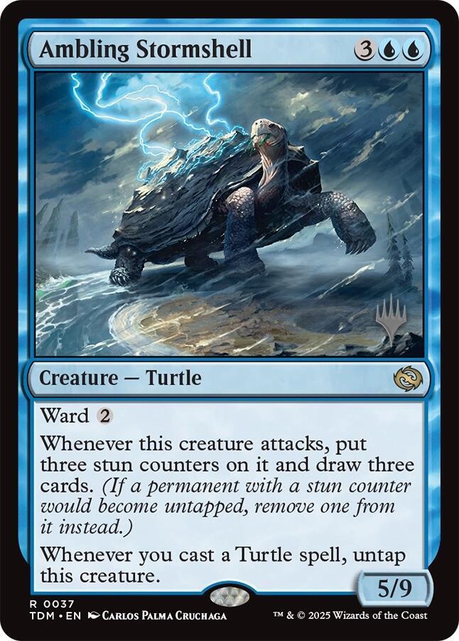 Ambling Stormshell (37) [Tarkir: Dragonstorm Promos]