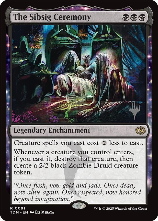 The Sibsig Ceremony (91) [Tarkir: Dragonstorm Promos]