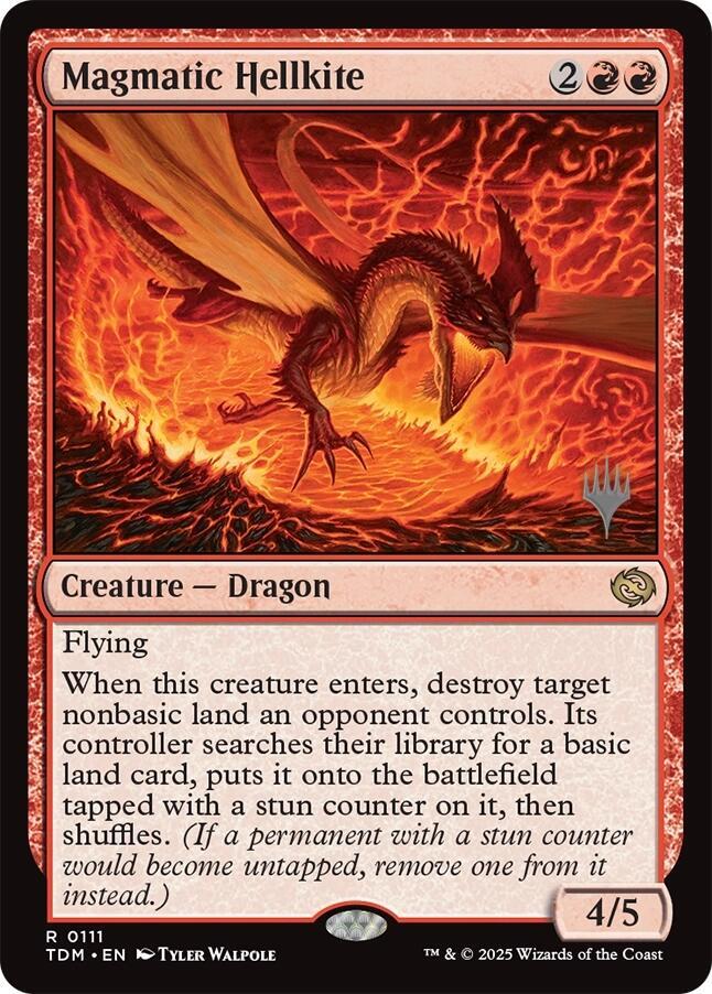 Magmatic Hellkite (111) [Tarkir: Dragonstorm Promos]