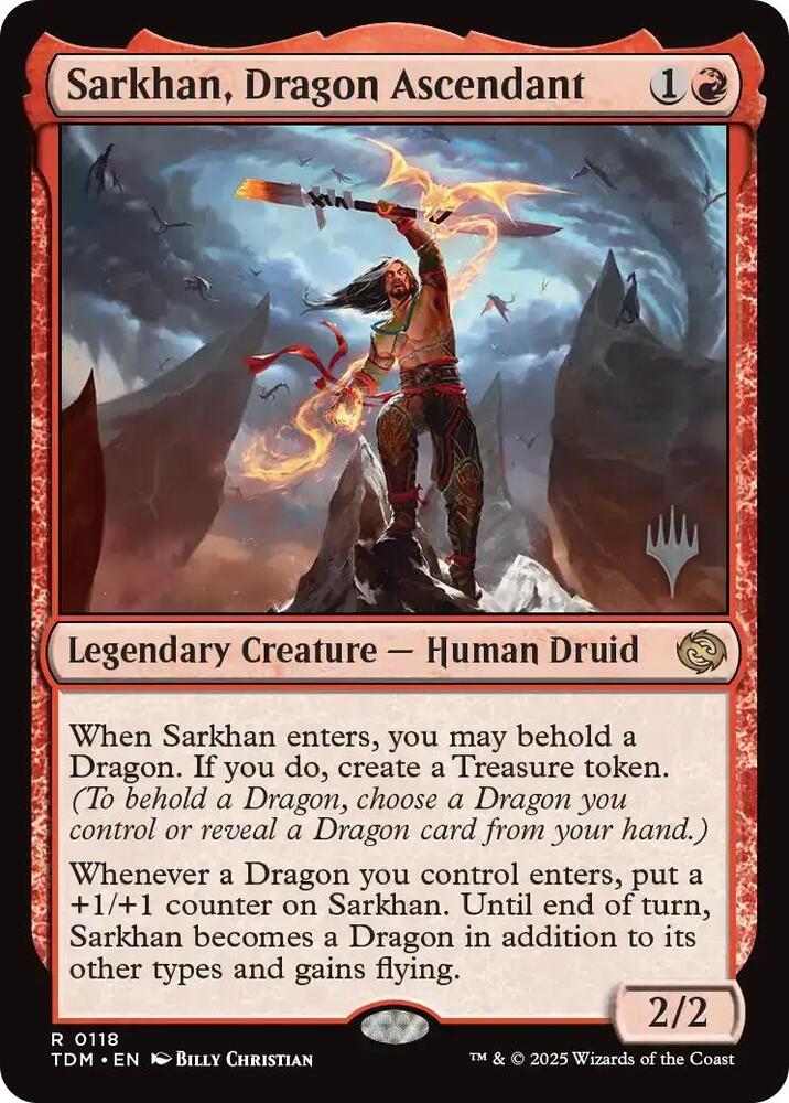 Sarkhan, Dragon Ascendant (118) [Tarkir: Dragonstorm Promos]