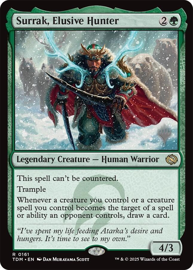 Surrak, Elusive Hunter (161) [Tarkir: Dragonstorm Promos]