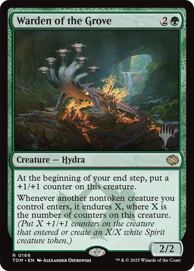 Warden of the Grove (166) [Tarkir: Dragonstorm Promos]