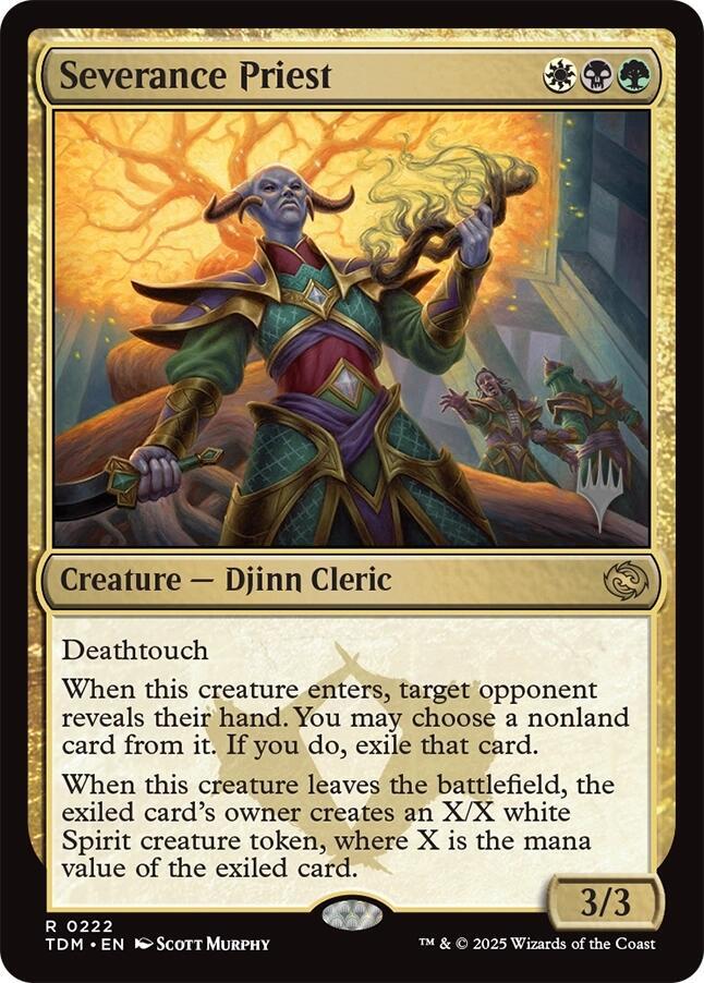 Severance Priest (222) [Tarkir: Dragonstorm Promos]