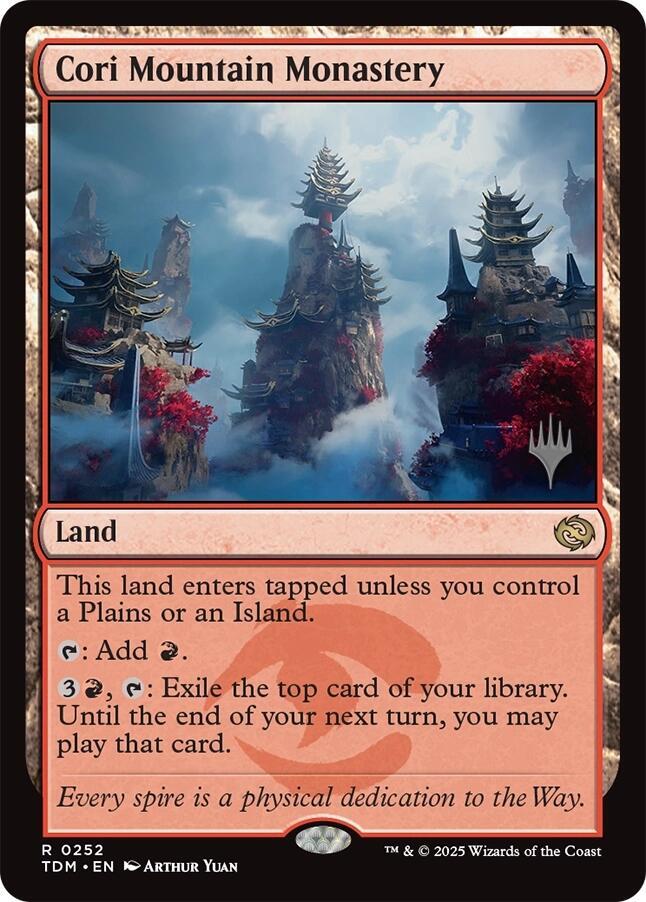 Cori Mountain Monastery (252) [Tarkir: Dragonstorm Promos]