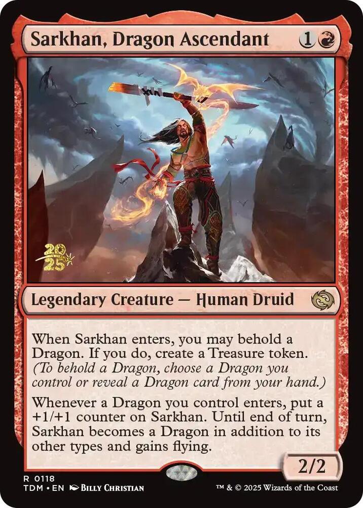 Sarkhan, Dragon Ascendant (118) [Prerelease Cards]