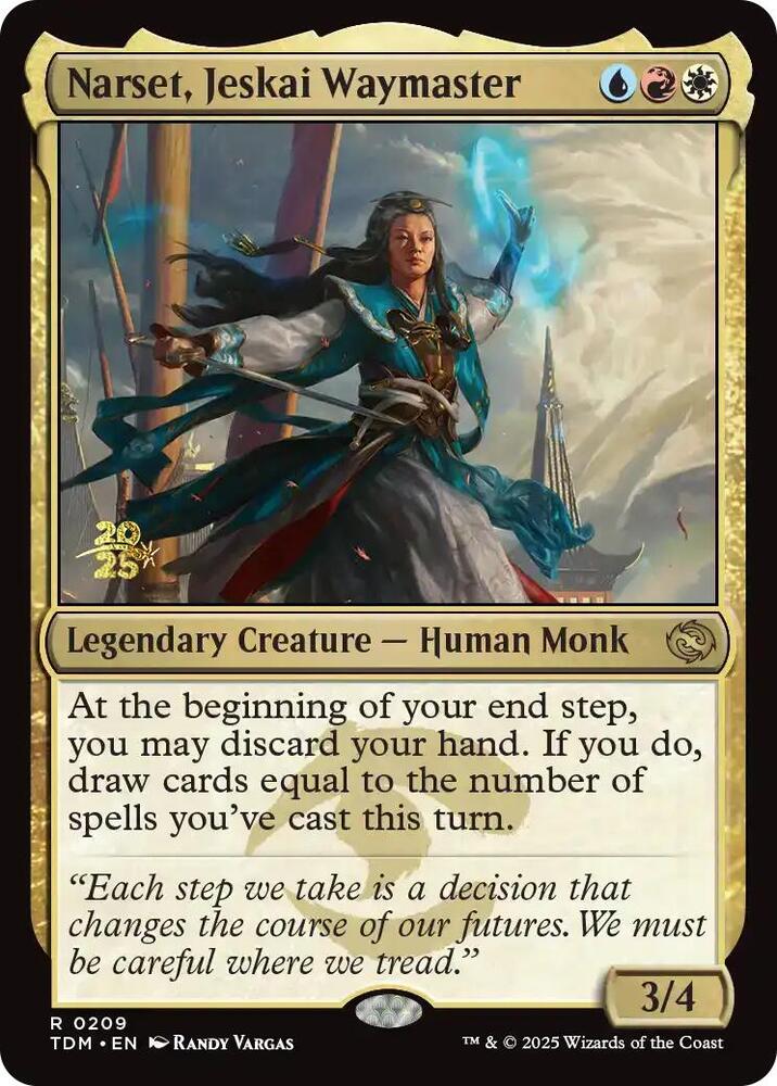 Narset, Jeskai Waymaster (209) [Prerelease Cards]