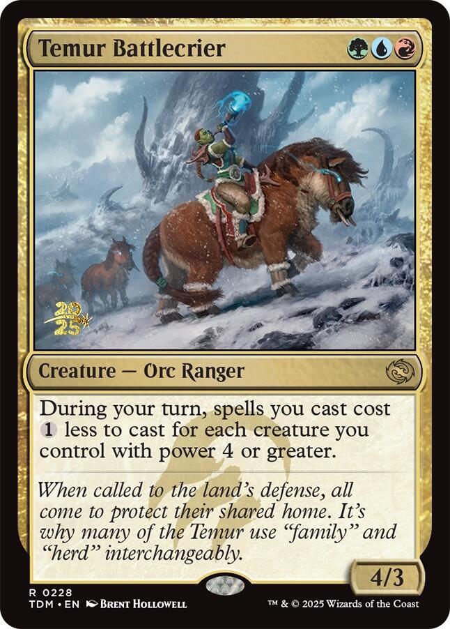 Temur Battlecrier (228) [Prerelease Cards]