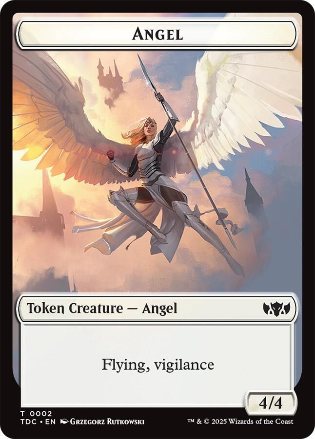 Angel // Spirit Double-Sided Token (2 // 6) [Tarkir: Dragonstorm Commander]