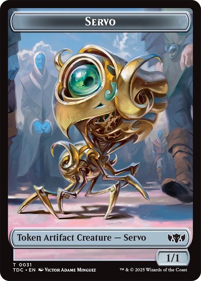 Servo // Warrior Double-Sided Token (31 // 13) [Tarkir: Dragonstorm Commander]