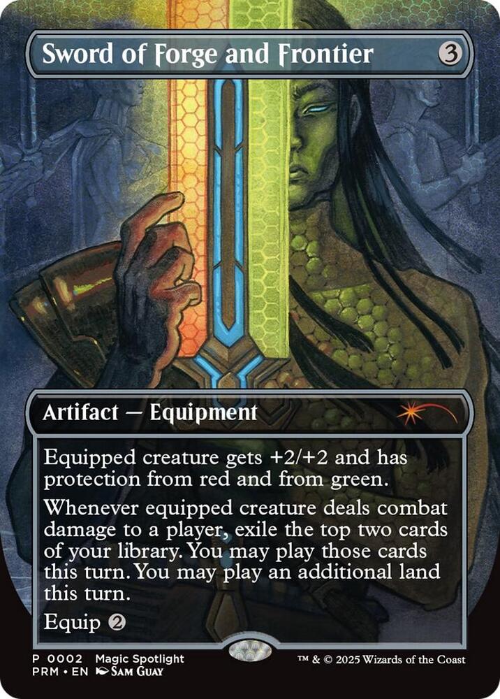 Sword of Forge and Frontier (Borderless) (2) [Unique and Miscellaneous Promos]