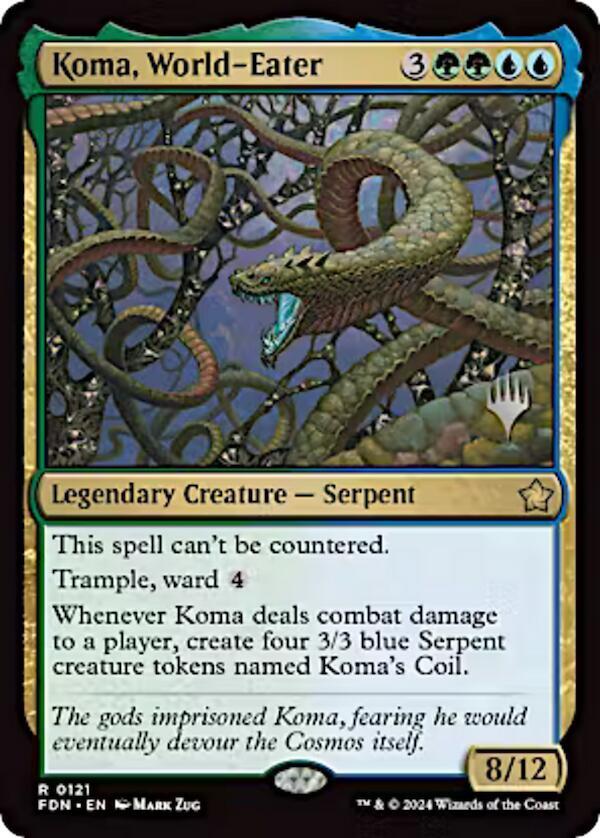 Koma, World-Eater (121) [Aetherdrift Promos]