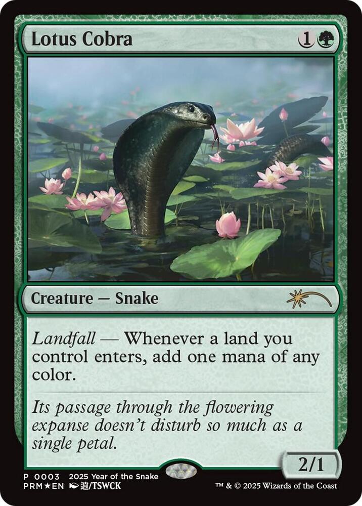 Lotus Cobra (Year of the Snake 2025) (3) [Standard Showdown Promos]